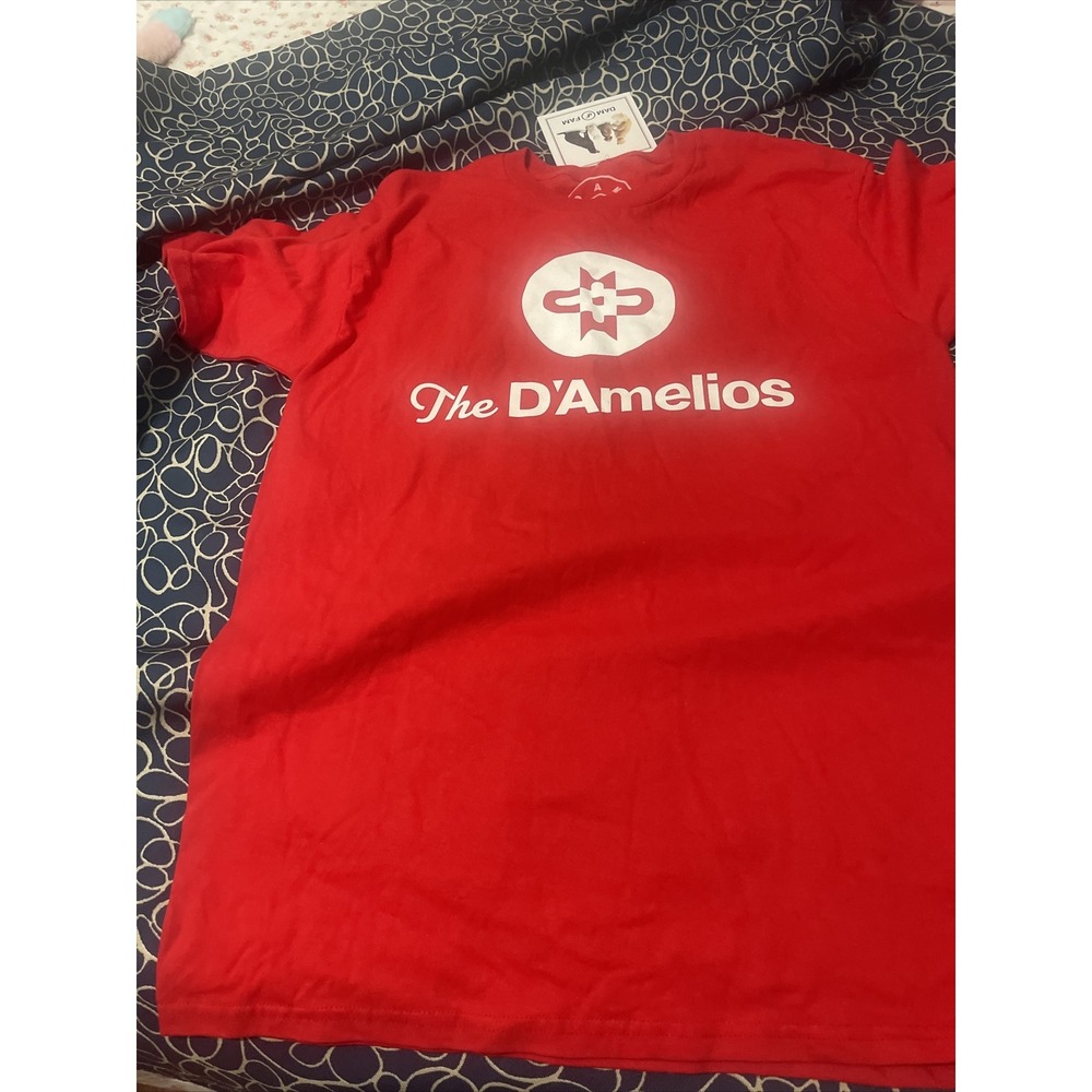 Dam Fam Tshirt The Damelios Red Size Large Charlie And Dixie